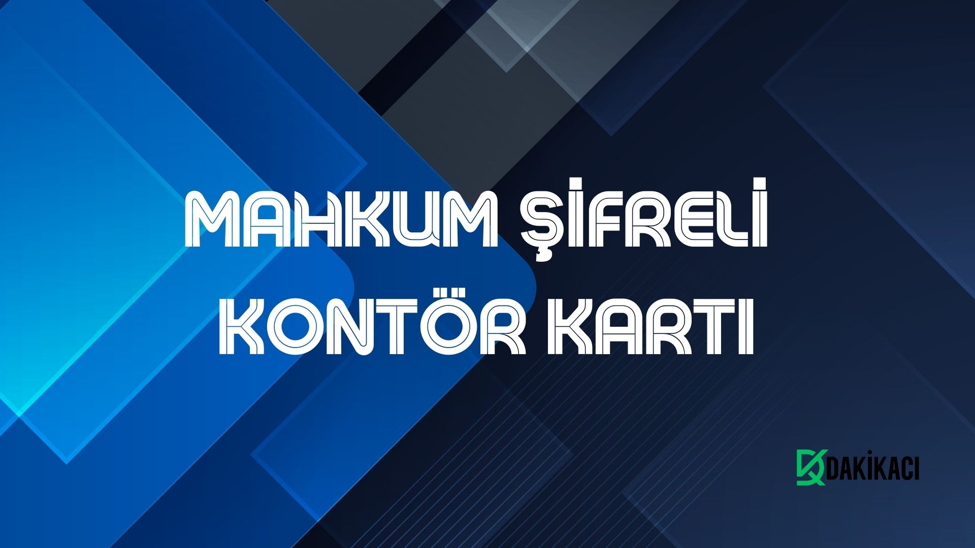 MAHKUM ŞİFRELİ KONTÖR KARTI